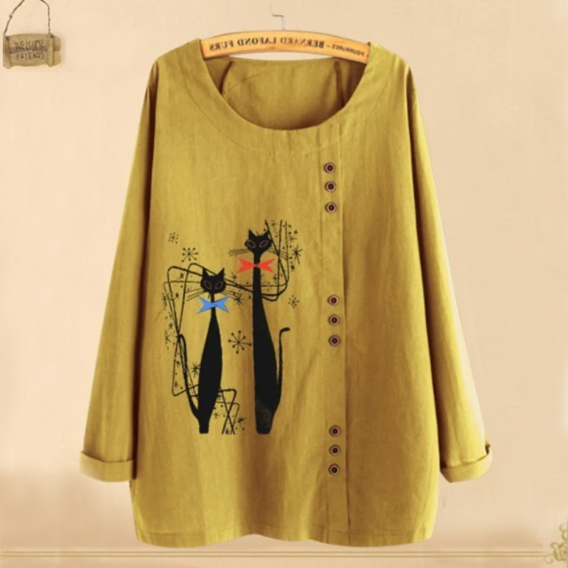 Siamese Cats Summer Blouse-My Comfy Blouse