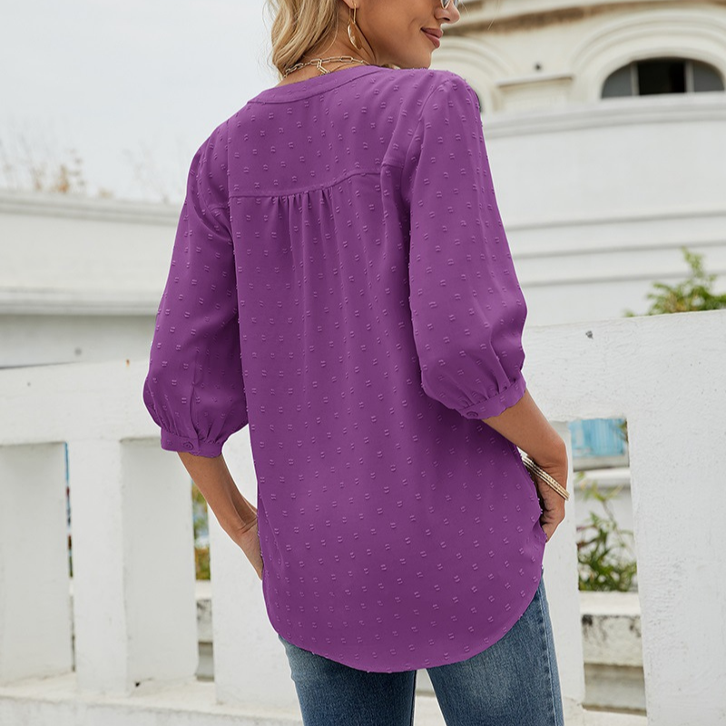 Bell Shape Long Sleeves Blouse-My Comfy Blouse