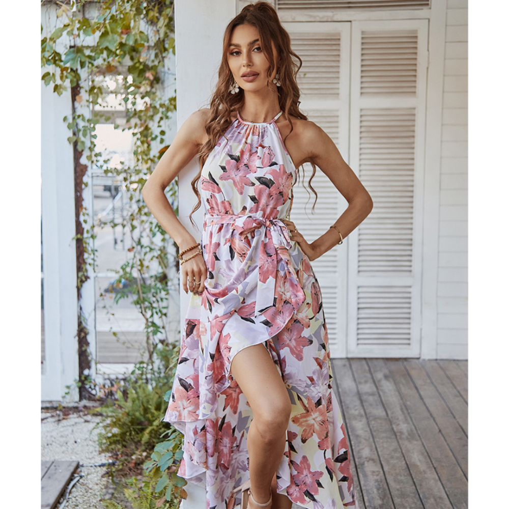 Floral Sleeveless Summer Dress-My Comfy Blouse