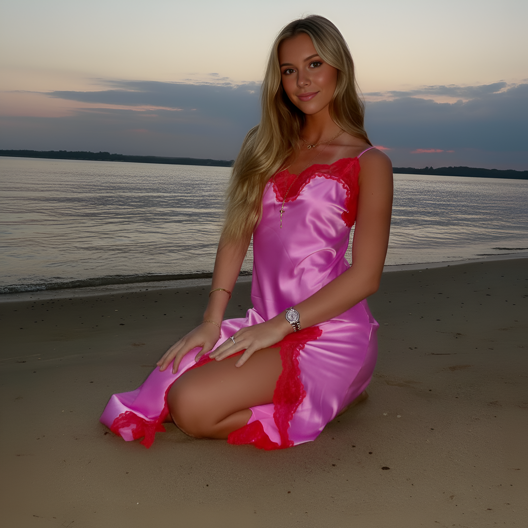 Comfortable Satin House Dress Loungewear For Women