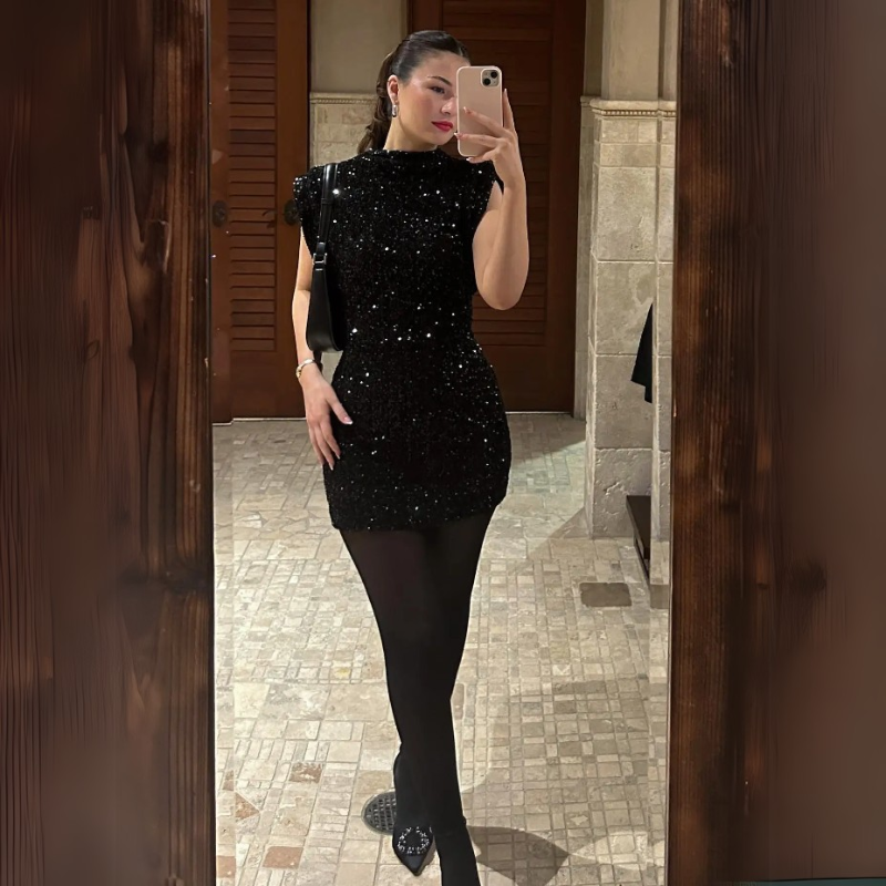 Sparkling Sequin Party Dress-My Comfy Blouse