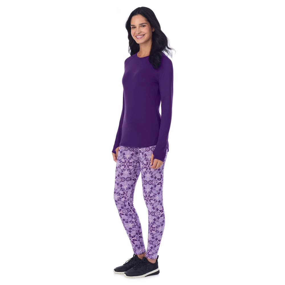 Versatile Two Piece Thermal Layer Set With Top And Leggings-My Comfy Blouse