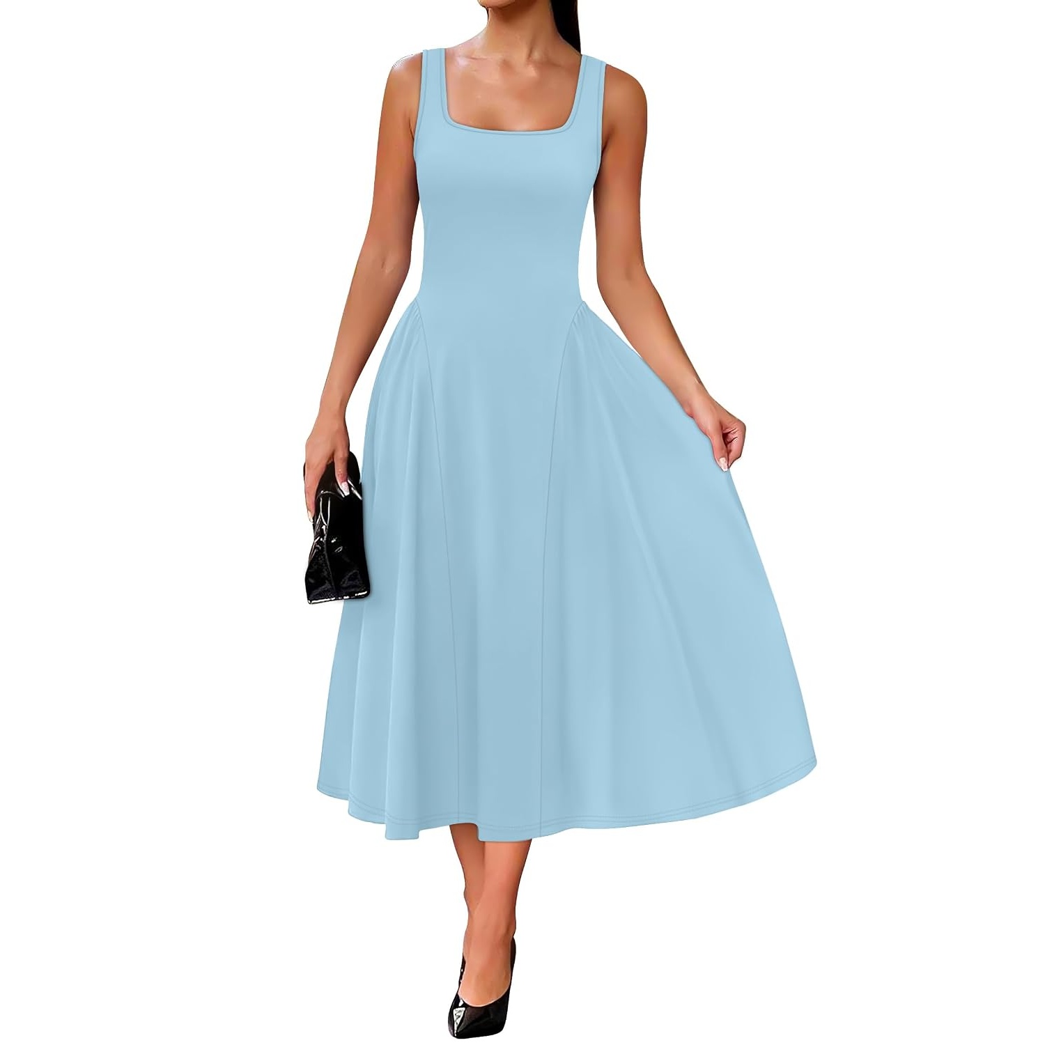 Ruffle A Line Ruched Dress Dresses For Women