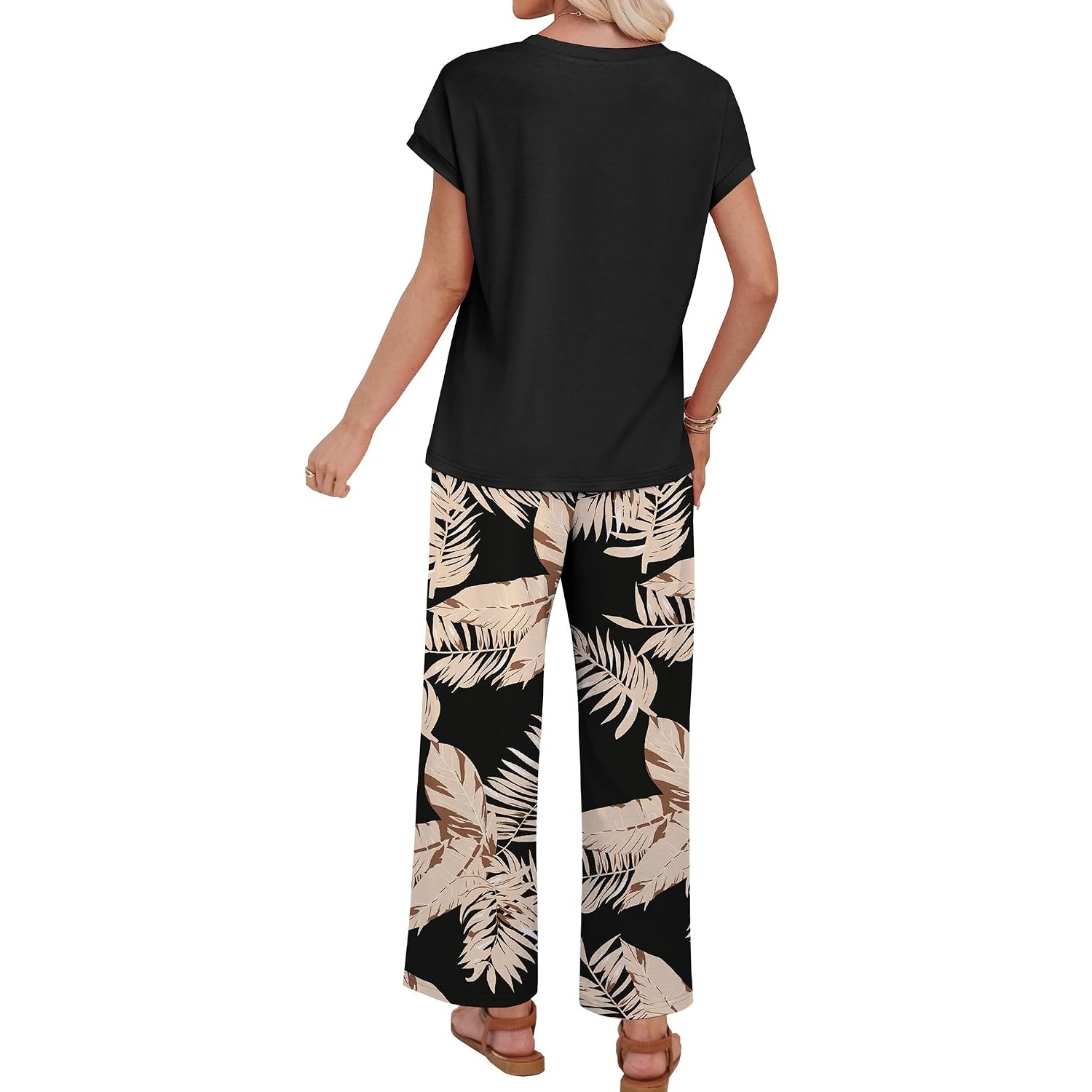 Two Piece Spring Summer Matching Outfit Set For Women