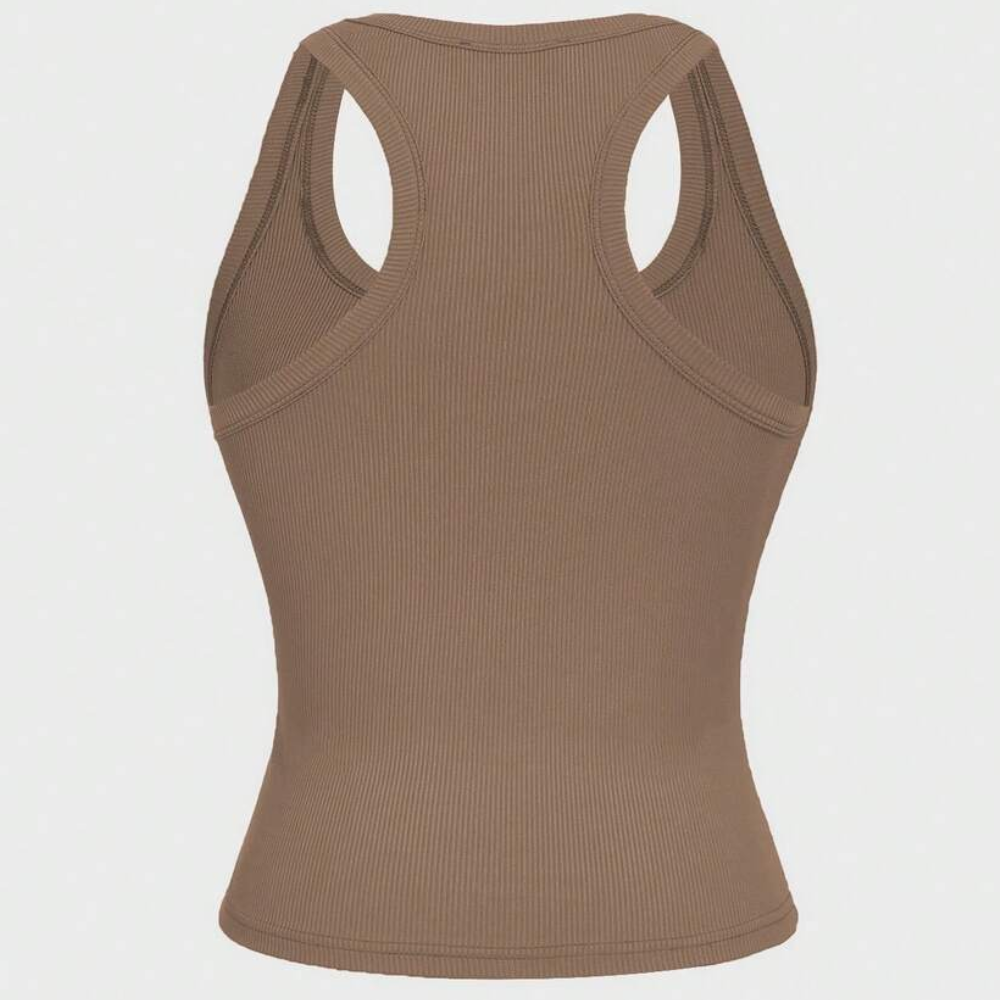 Casual Versatile Sleeveless Fit Square Crop Top For Women