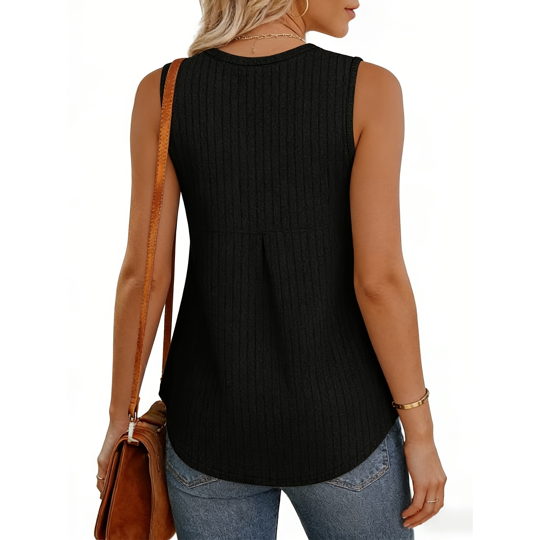 Casual Loose Sleeveless Shirt For Women