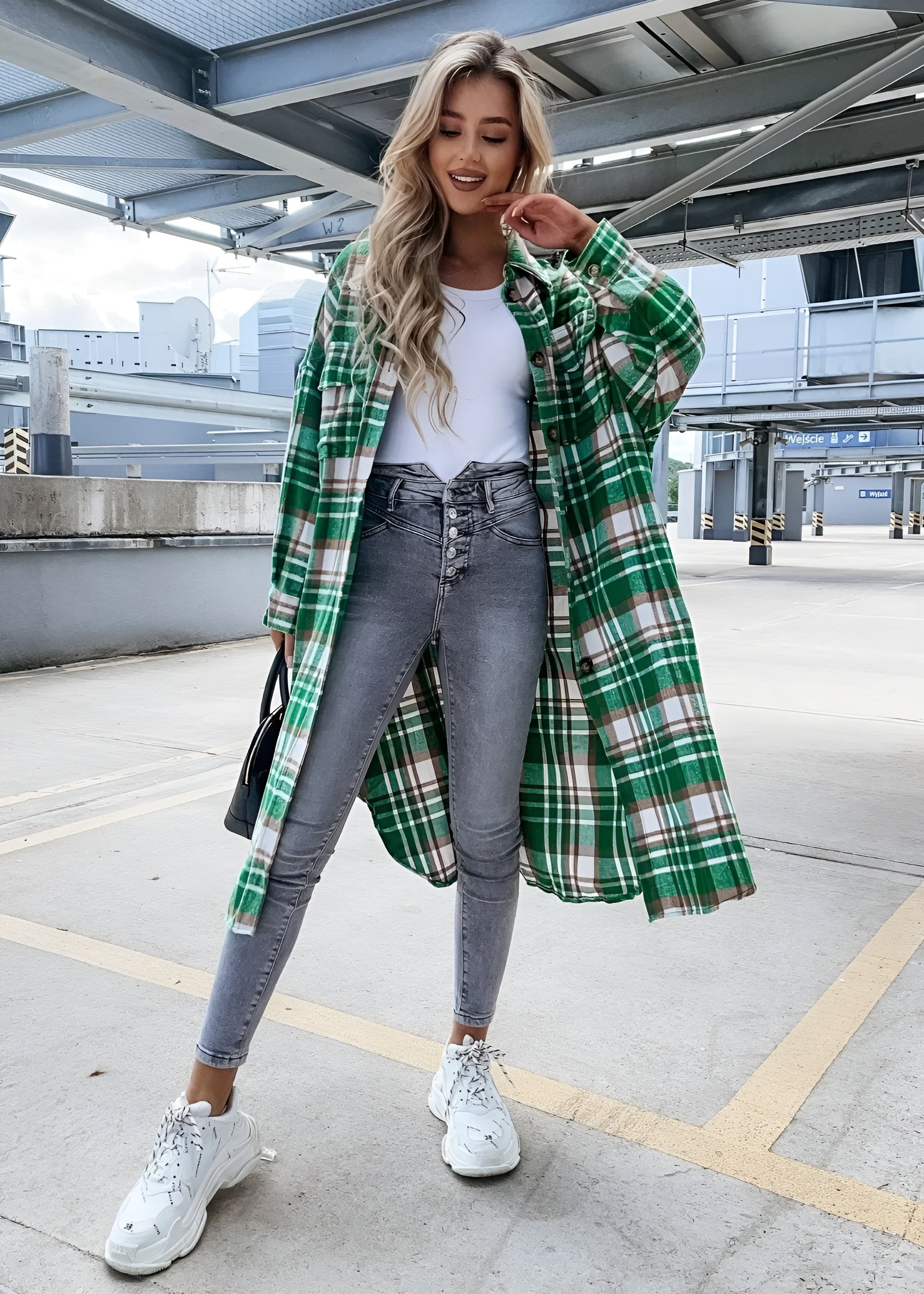 Long Sleeve Plaid Patterned Shirt-My Comfy Blouse