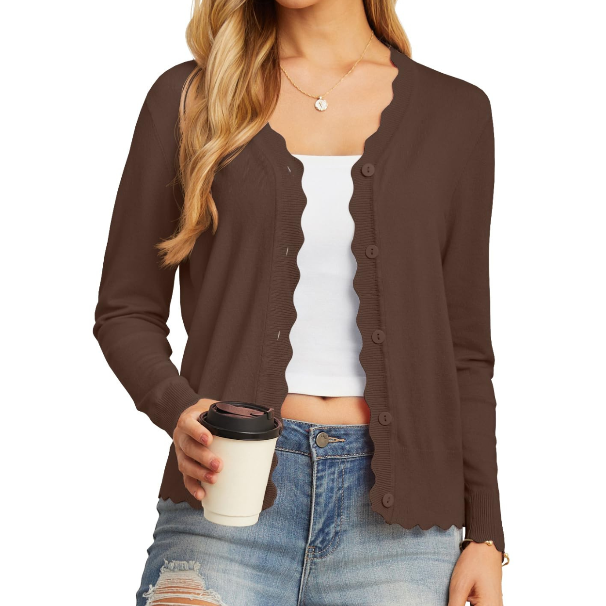 Long Sleeve Cardigan Sweater For Everyday Wear For Women