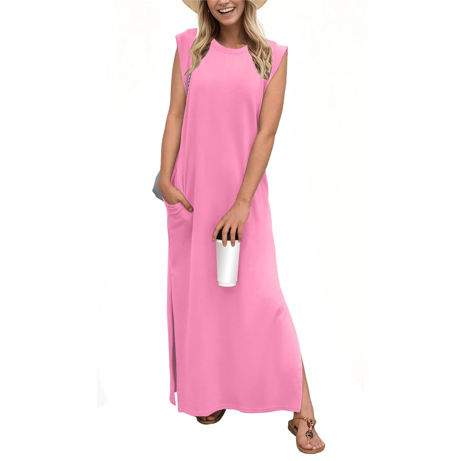 Casual Loose Maxi Dress With Pockets For Women