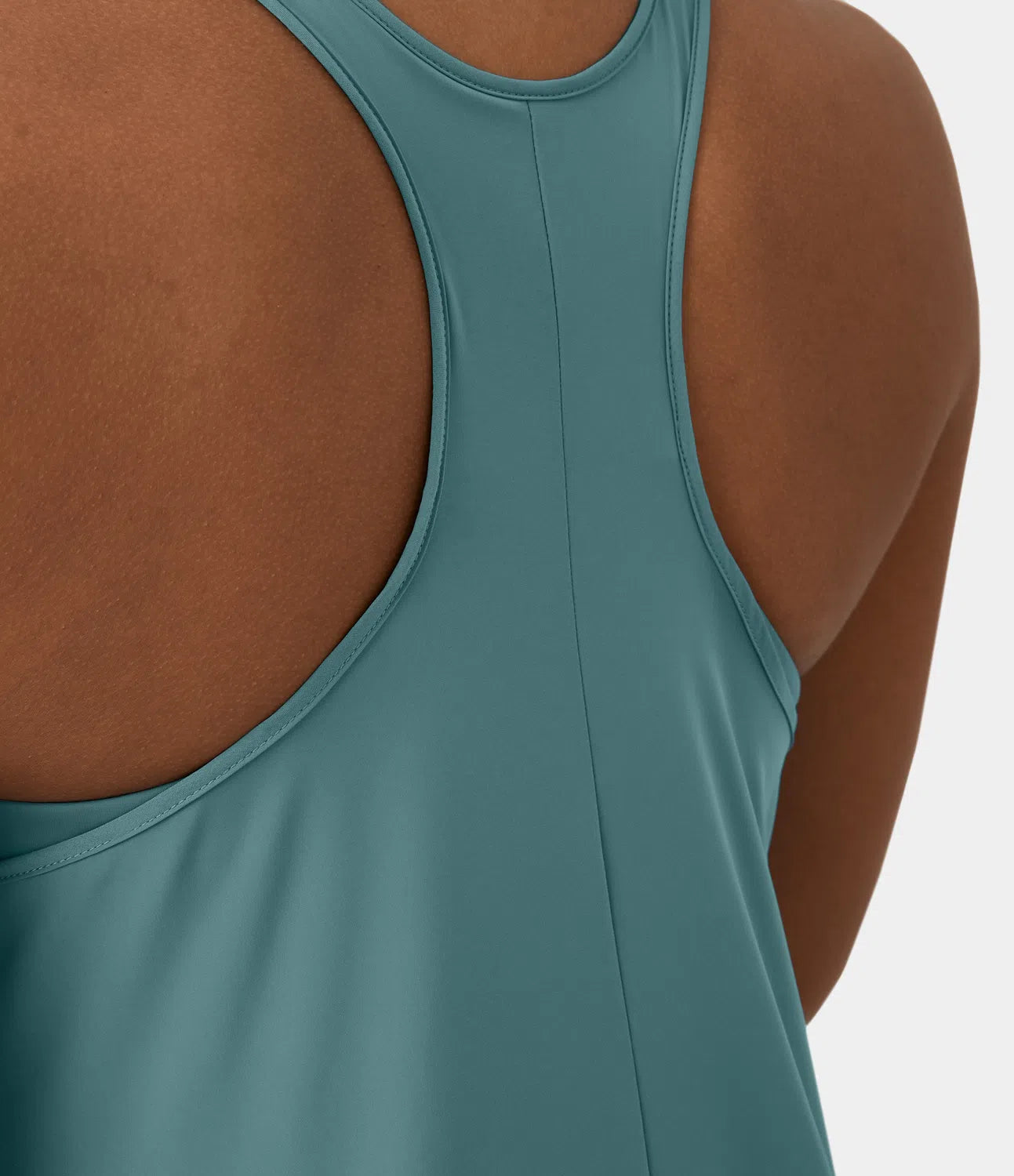 Midi Casual Dress With Backless Racerback And Side Pocket-My Comfy BlouseMidi Casual Dress With Backless Racerback And Side Pocket - Image 8