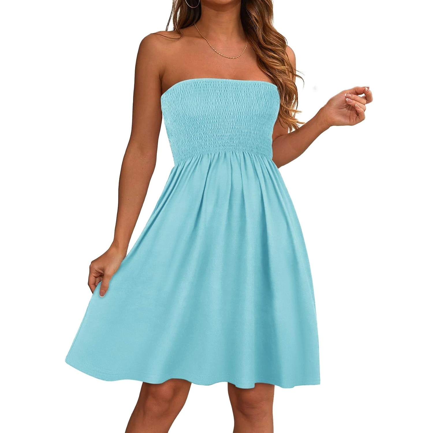Casual Strapless Summer Sundress For Women