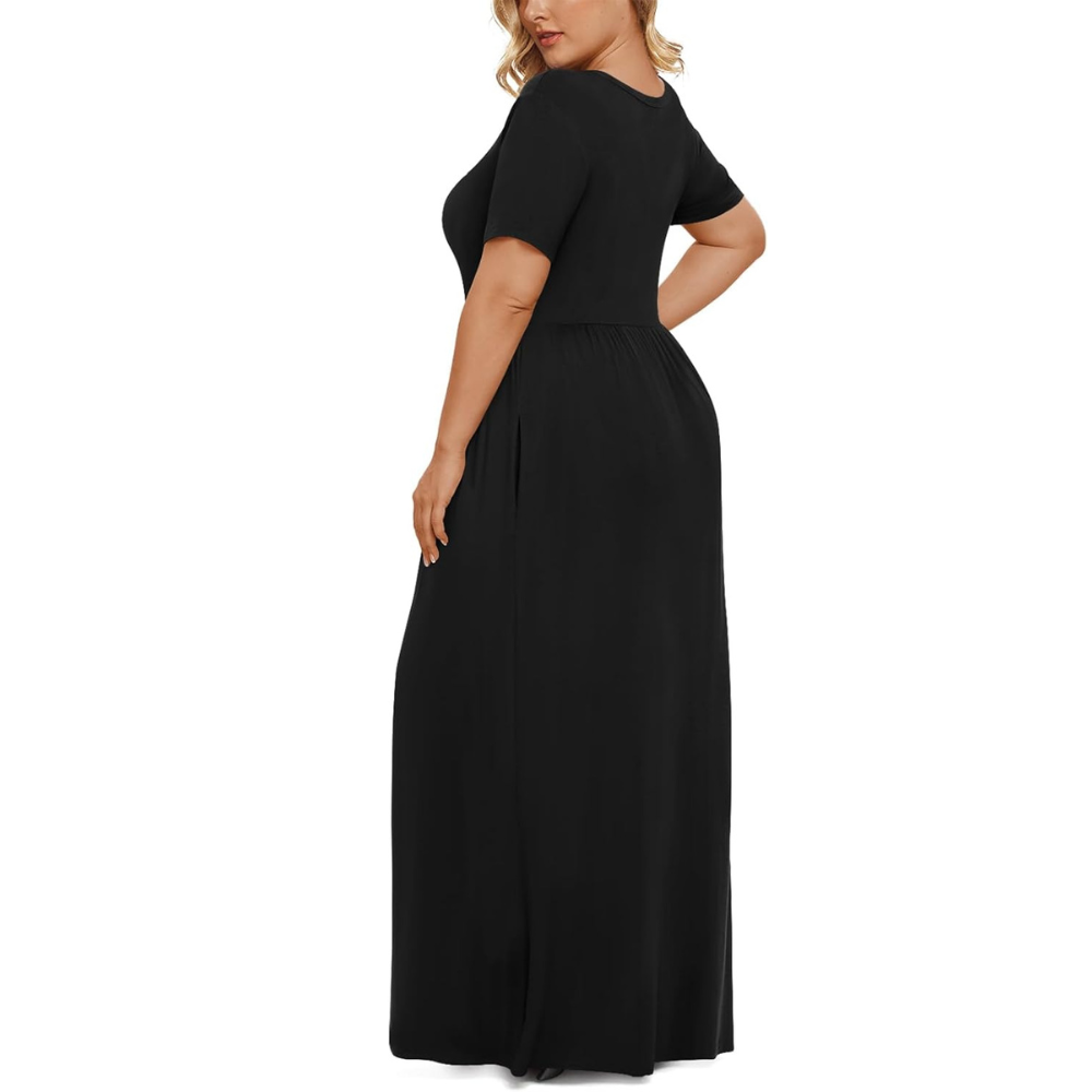 Summer And Short Sleeve Casual Maxi Dress Dresses For Women