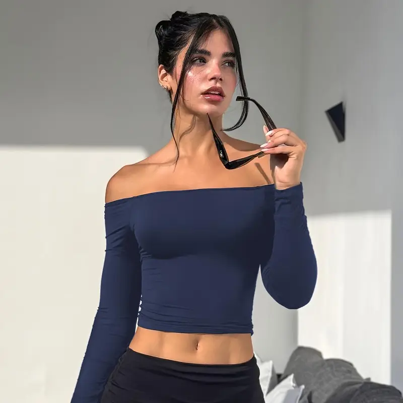 Long Sleeve Double Lined Casual Top For Women