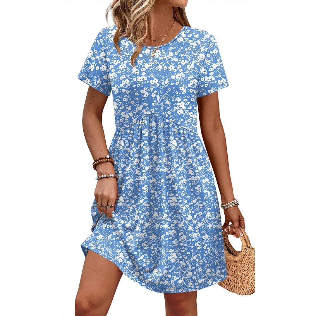 Casual Spring Empire Maternity Short Sleeve Dress For Women