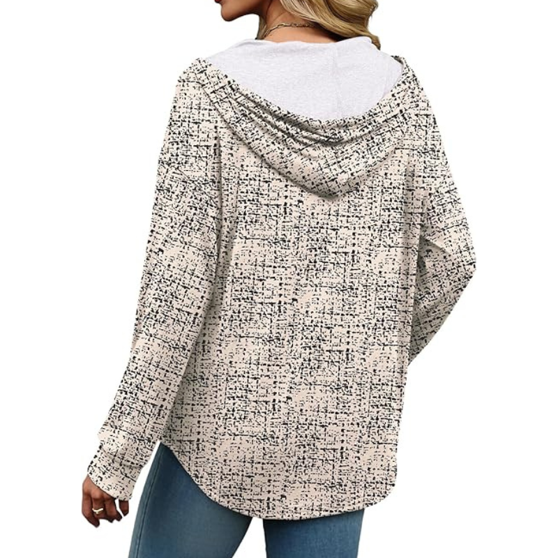 Hoodies For Women Trendy Fall Fashion V Neck Oversized Sweatshirt