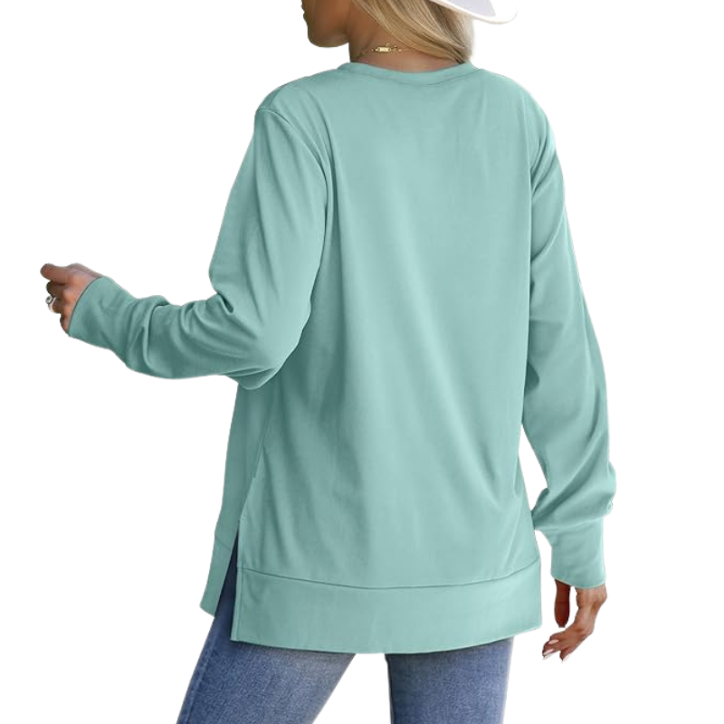 Sweatshirt For Women Side Split Fall Fashion