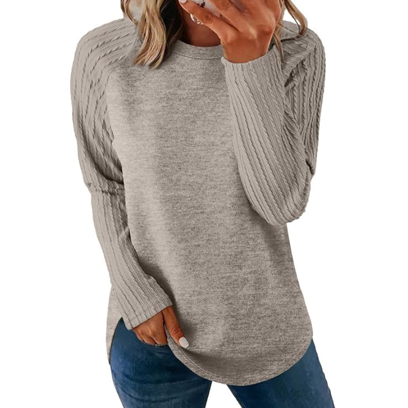Sweatshirt For Women Long Sleeve Shirts Crewneck Sweaters Fall Fashion Outfits