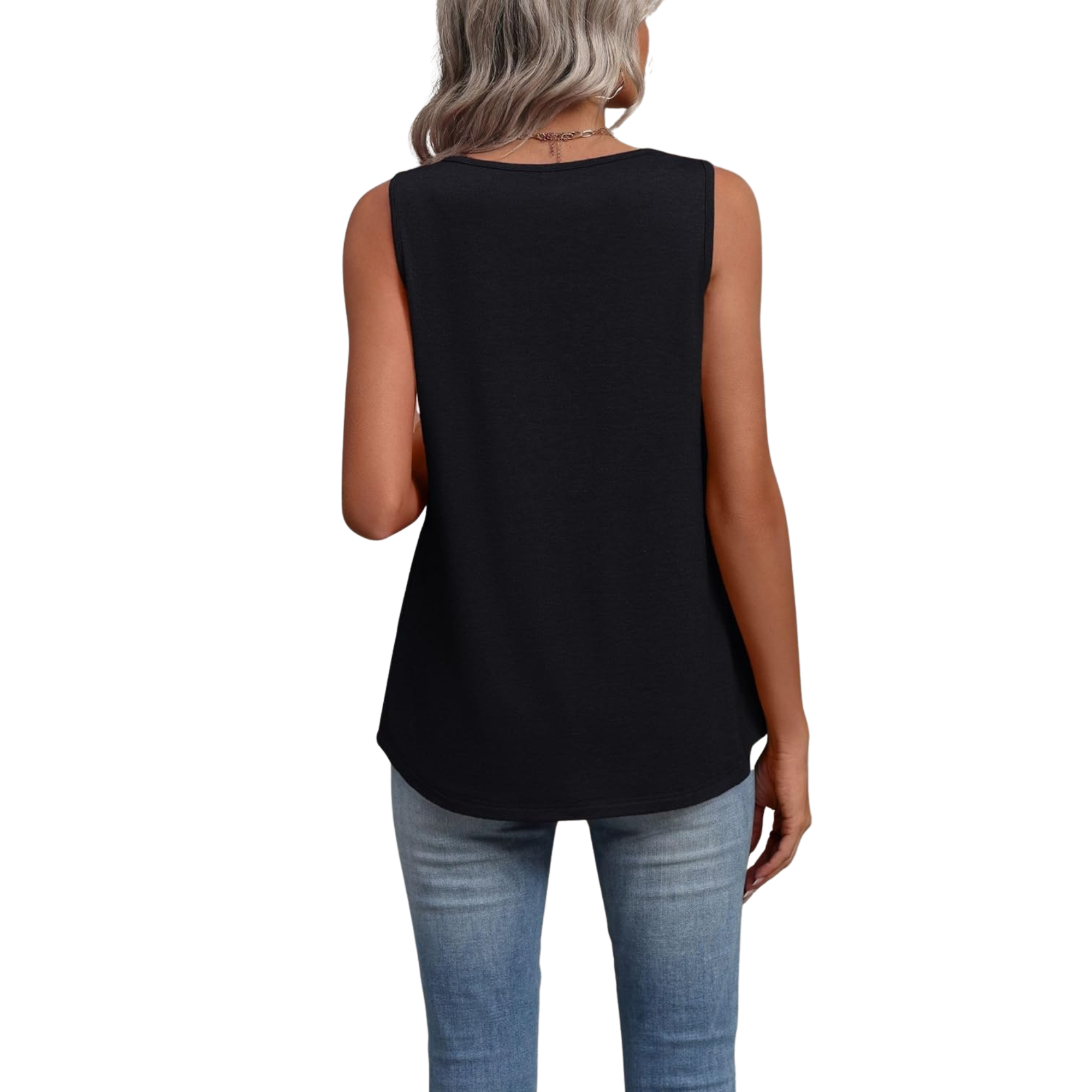 Womens Tank Tops Summer Sleeveless Loose Fit Tops V Neck Pleated Shirts Basic Tees Dressy Casual Trendy Clothes