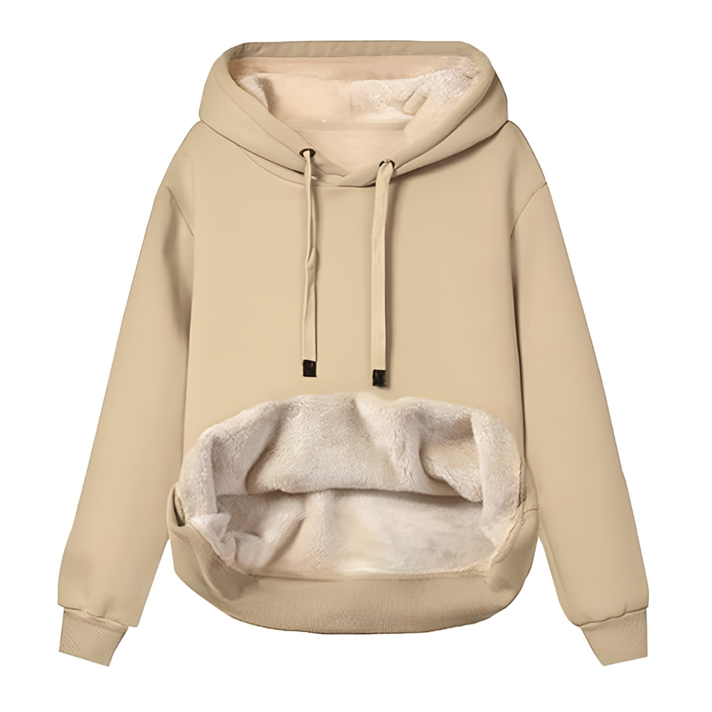 Warm Fleece Lined Hoodie For Women