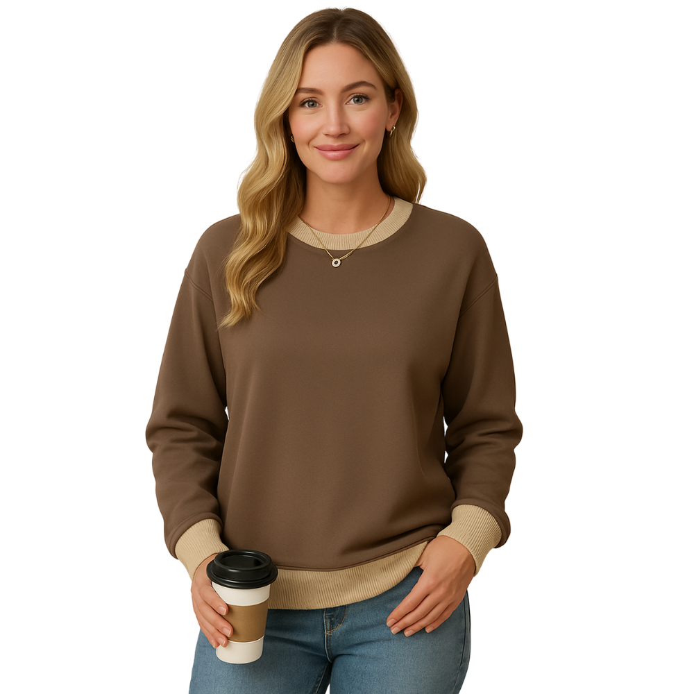 Women Crewneck Sweatshirts Long Sleeve Loose Fit Tops