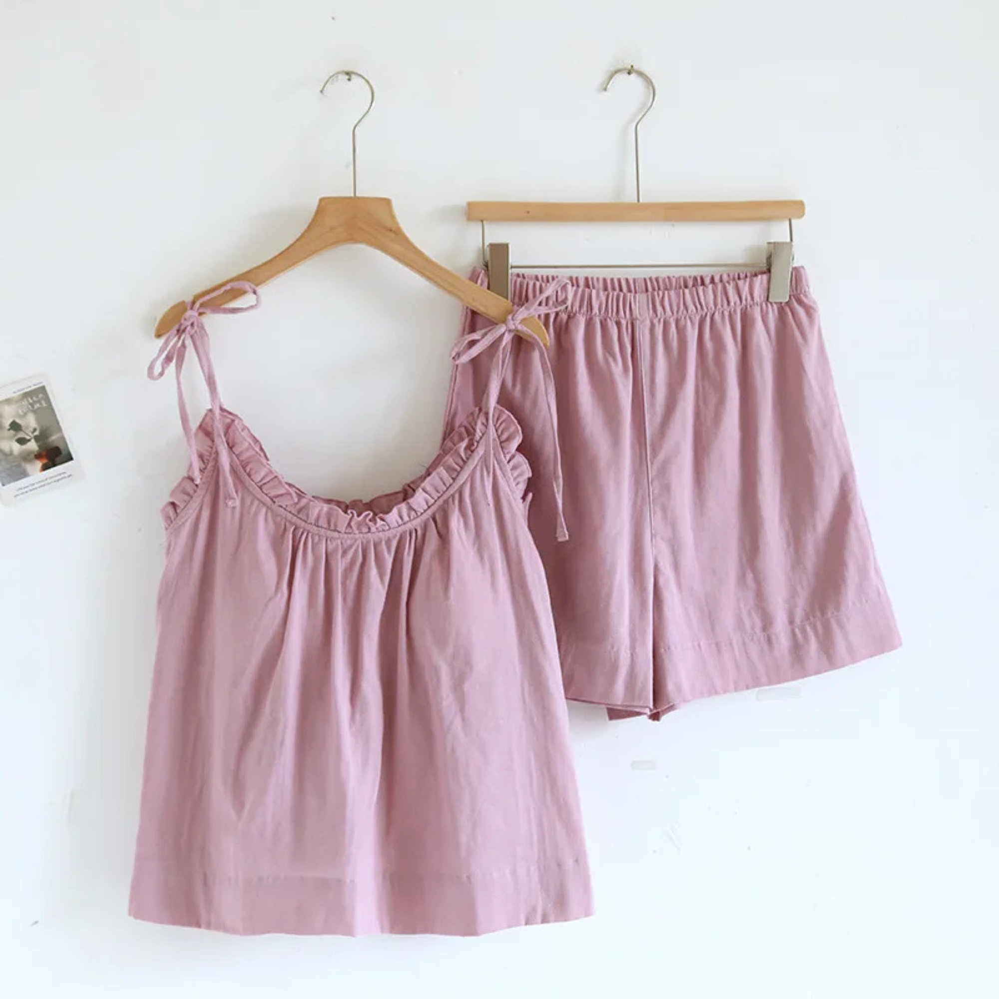 Summer Sleepwear Set With Camisole Top And Cropped Pants For Women