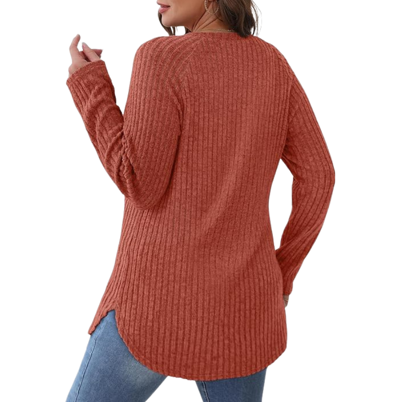 Long Sleeve Shirts For Women Fall Clothes Tunic Tops Loose Fit