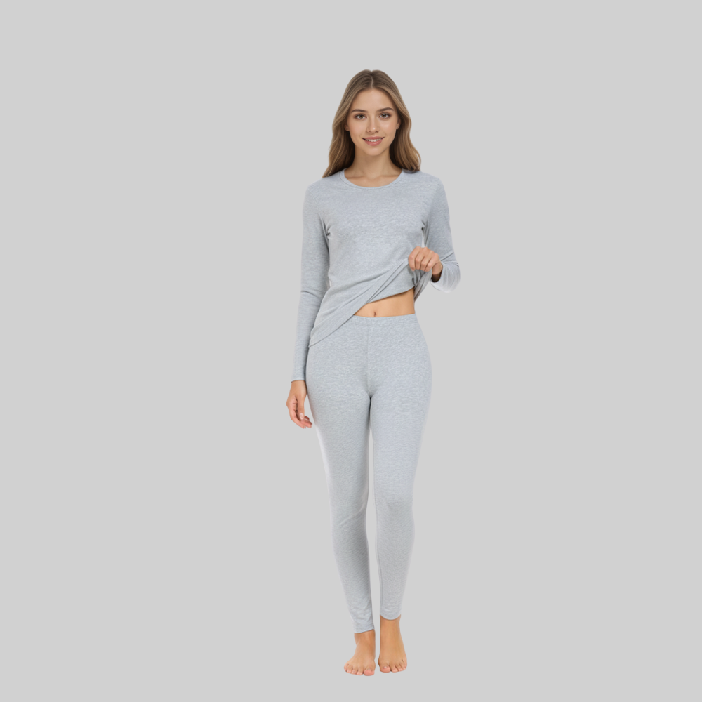Women Thermal Underwear Set Long Johns Base Layer Pajamas-My Comfy Blouse