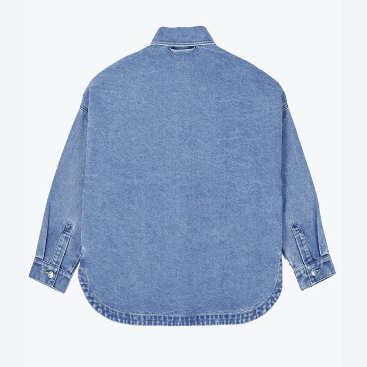 Casual Button Front Denim Jacket For Women