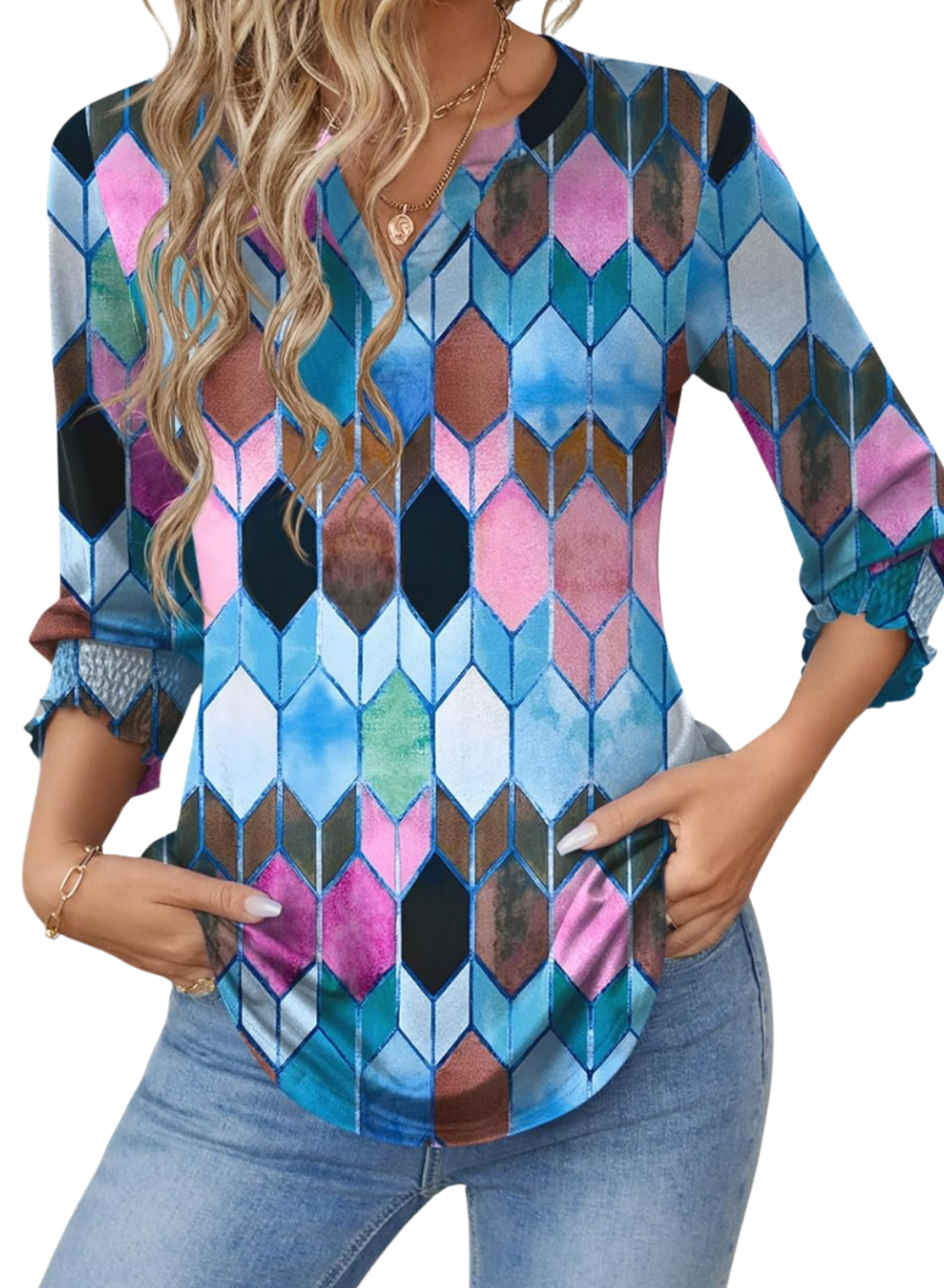 Summer Style Blouse Featuring Ruffle Cuff Design-My Comfy Blouse