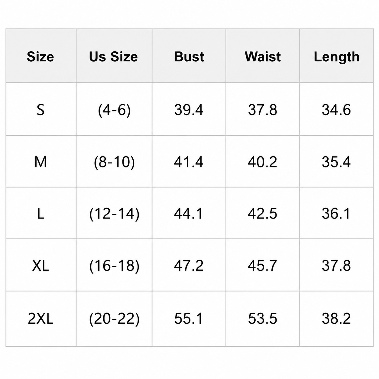 Size Chart Us Size Runs Large, If Between Sizes, Please Size Down