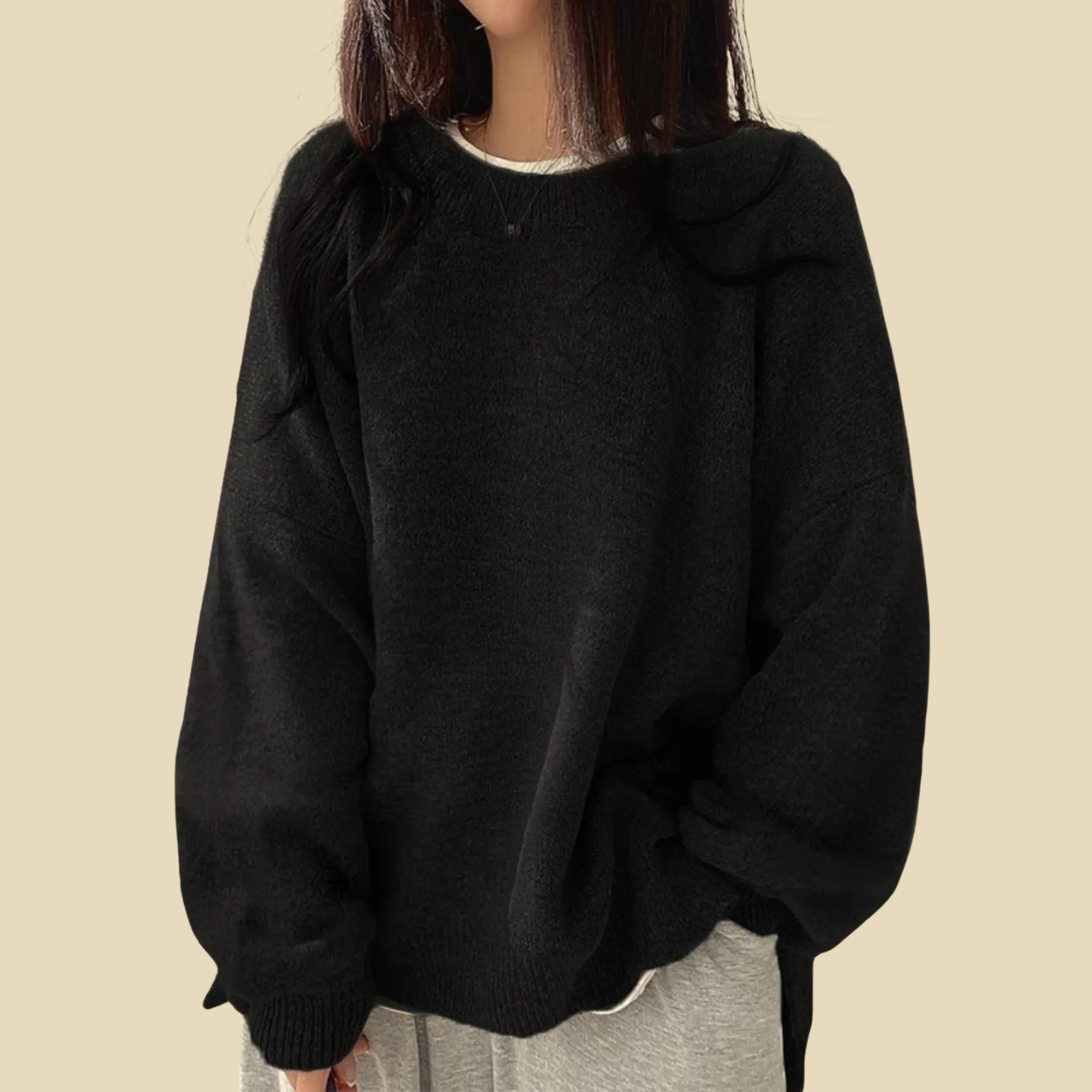 Casual Long Sleeve Pullover Sweaters For Women