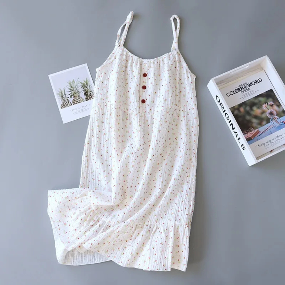 Vintage Landscape Print Sleeveless Lounge Set