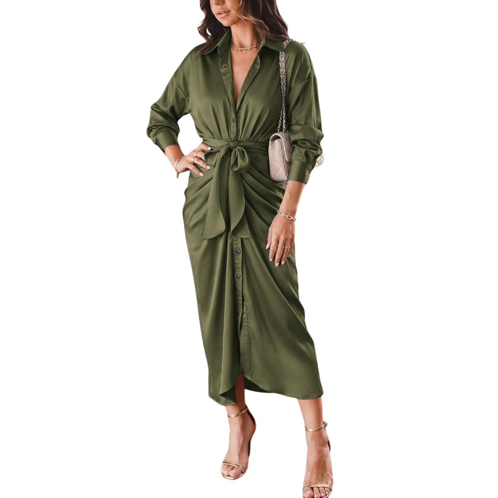 Casual Button Quilted Drawstring Long Sleeve For Women
