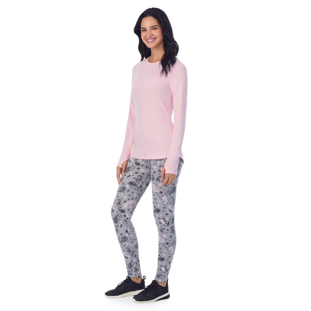 Versatile Two Piece Thermal Layer Set With Top And Leggings-My Comfy Blouse