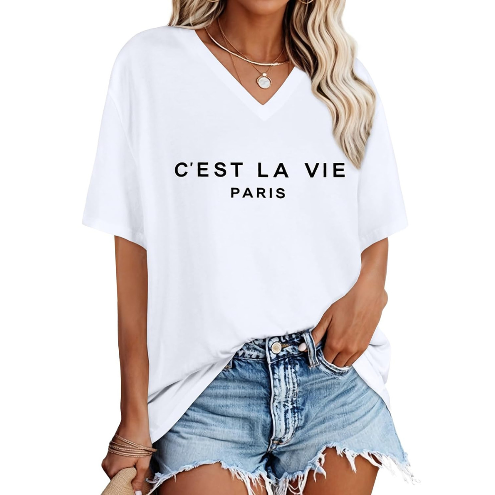 Oversized Loose Summer Short Sleeve T Shirts For Women