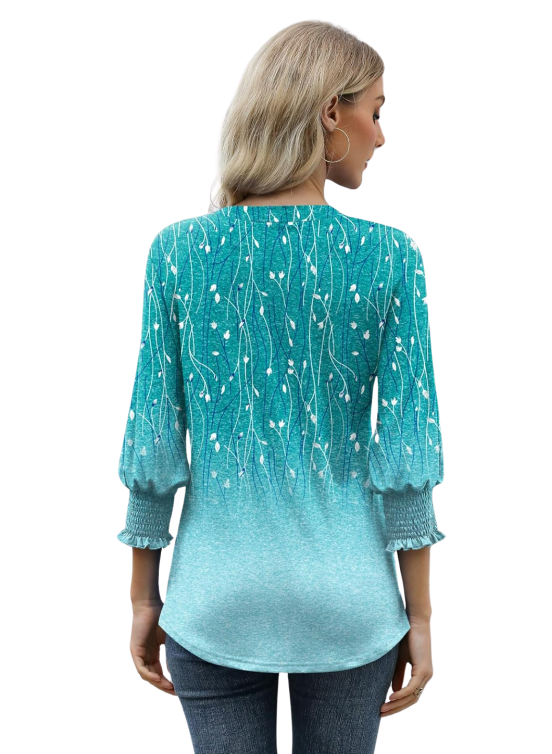 Long Sleeve Summer Blouse With Floral Print For Casual Days-My Comfy Blouse