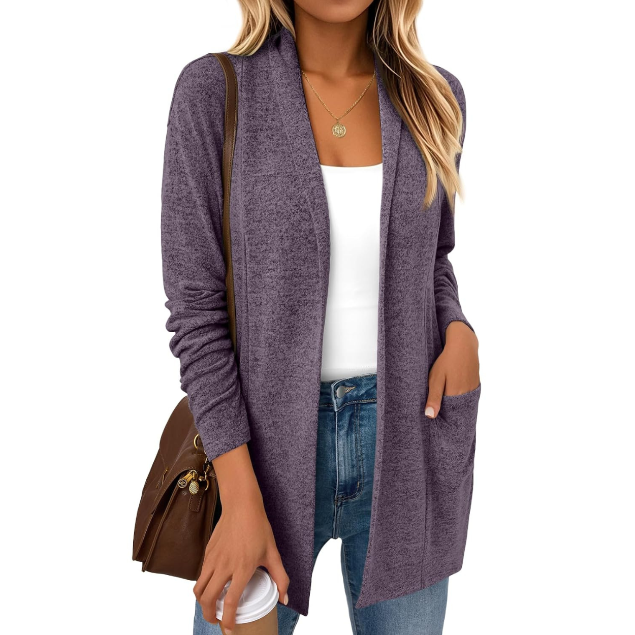 Casual Long Cardigan Lightweight Sweater For Women
