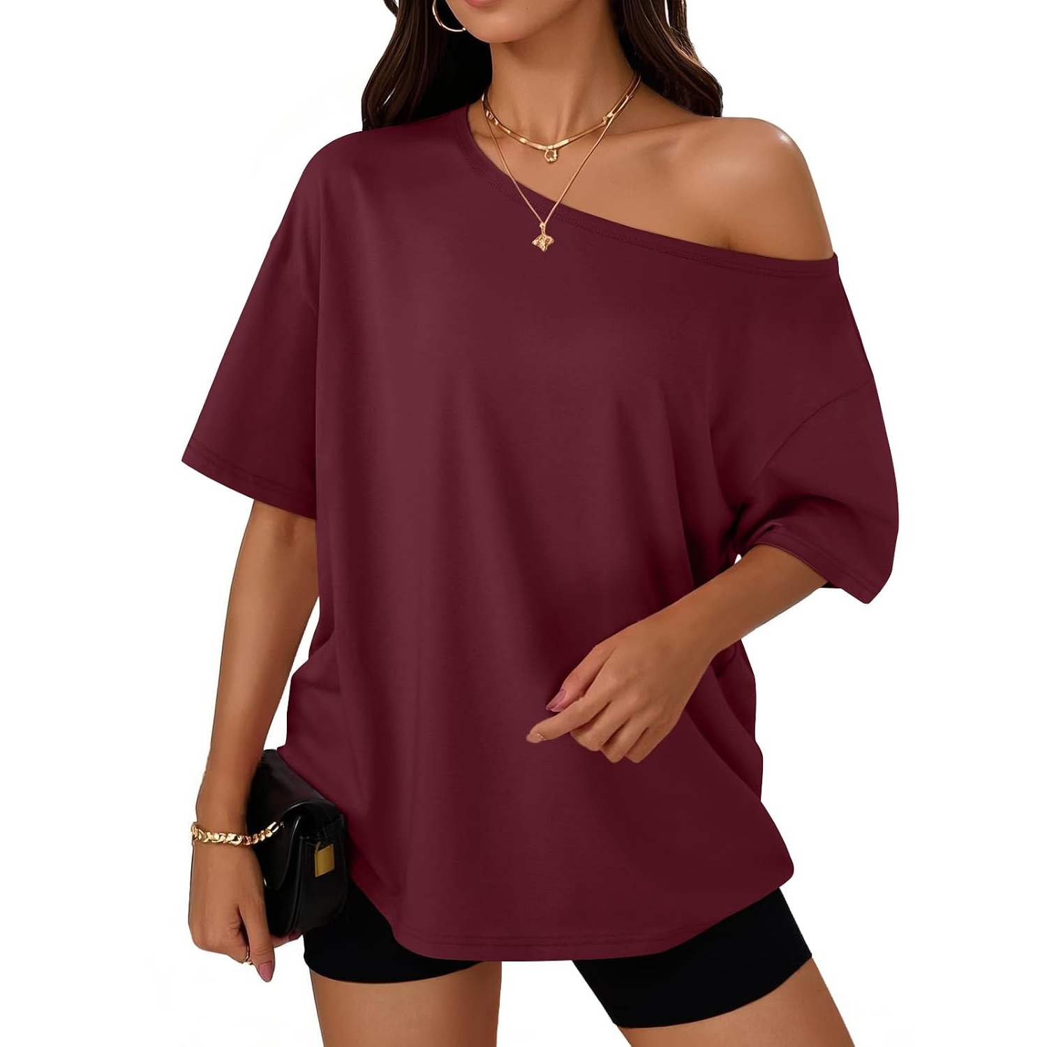 Oversized Loose Fit Summer T Shirts For Women