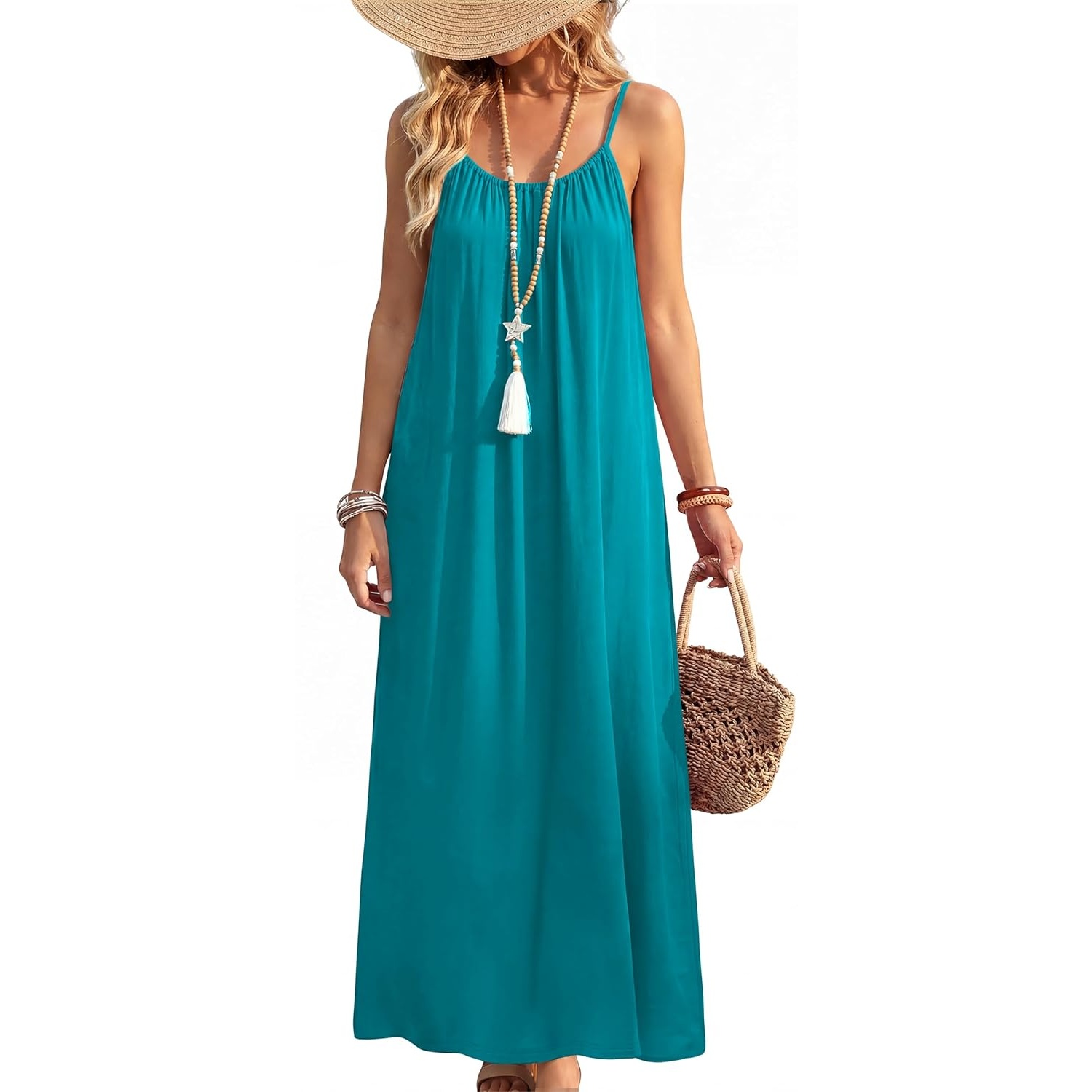 Beach Spaghetti Strap Summer Dresses For Women