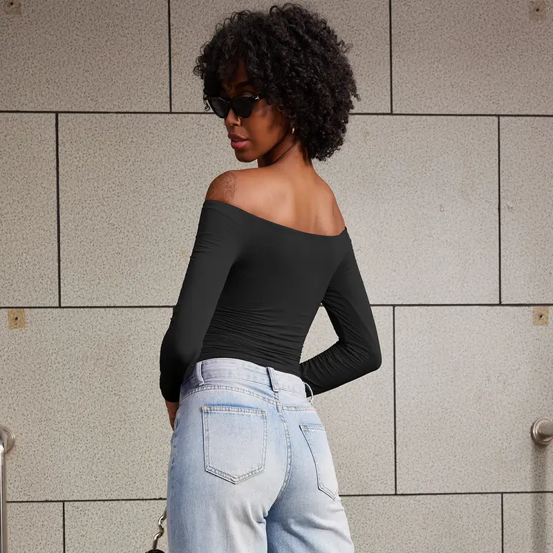Long Sleeve Double Lined Casual Top For Women