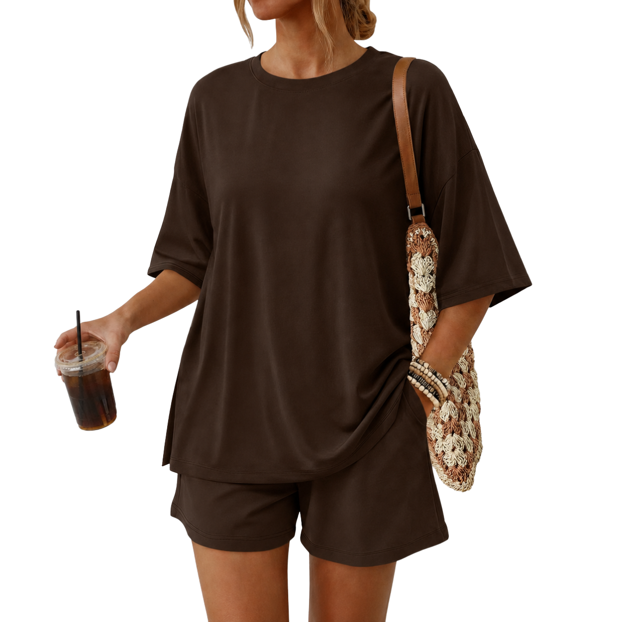 Casual Summer Lounge Set With Pockets For Women