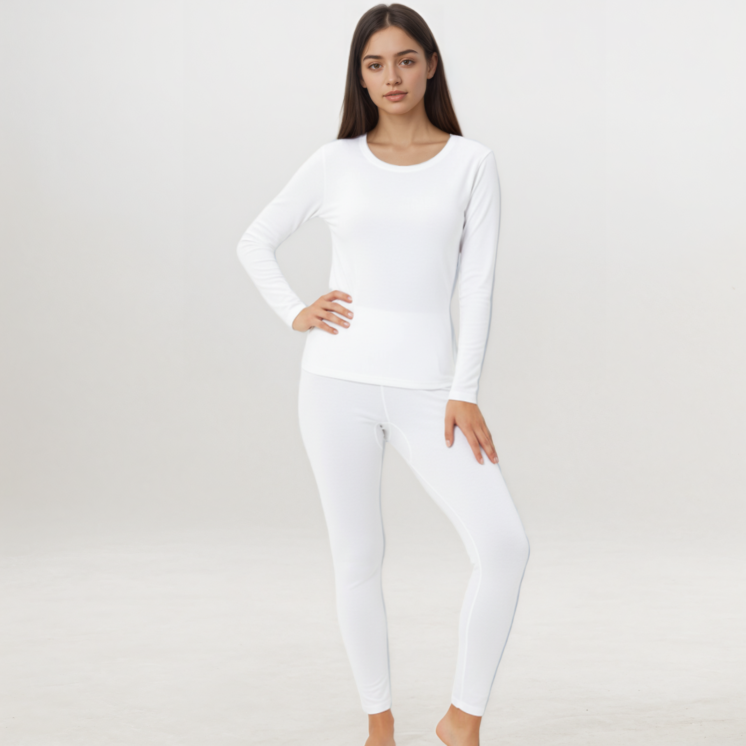 Lightweight Long Johns Base Layer Pajamas Warm Top And Bottom For Women-My Comfy Blouse
