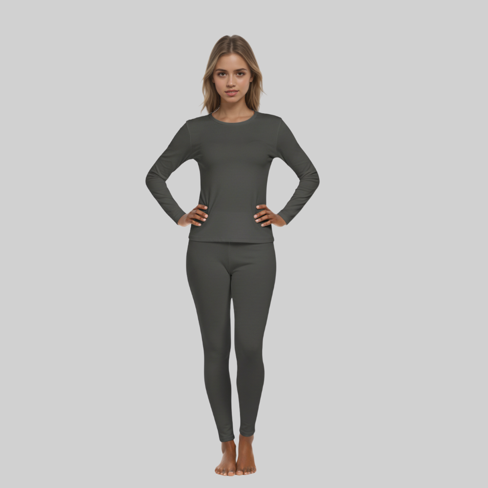 Women Thermal Underwear Set Long Johns Base Layer Pajamas-My Comfy Blouse