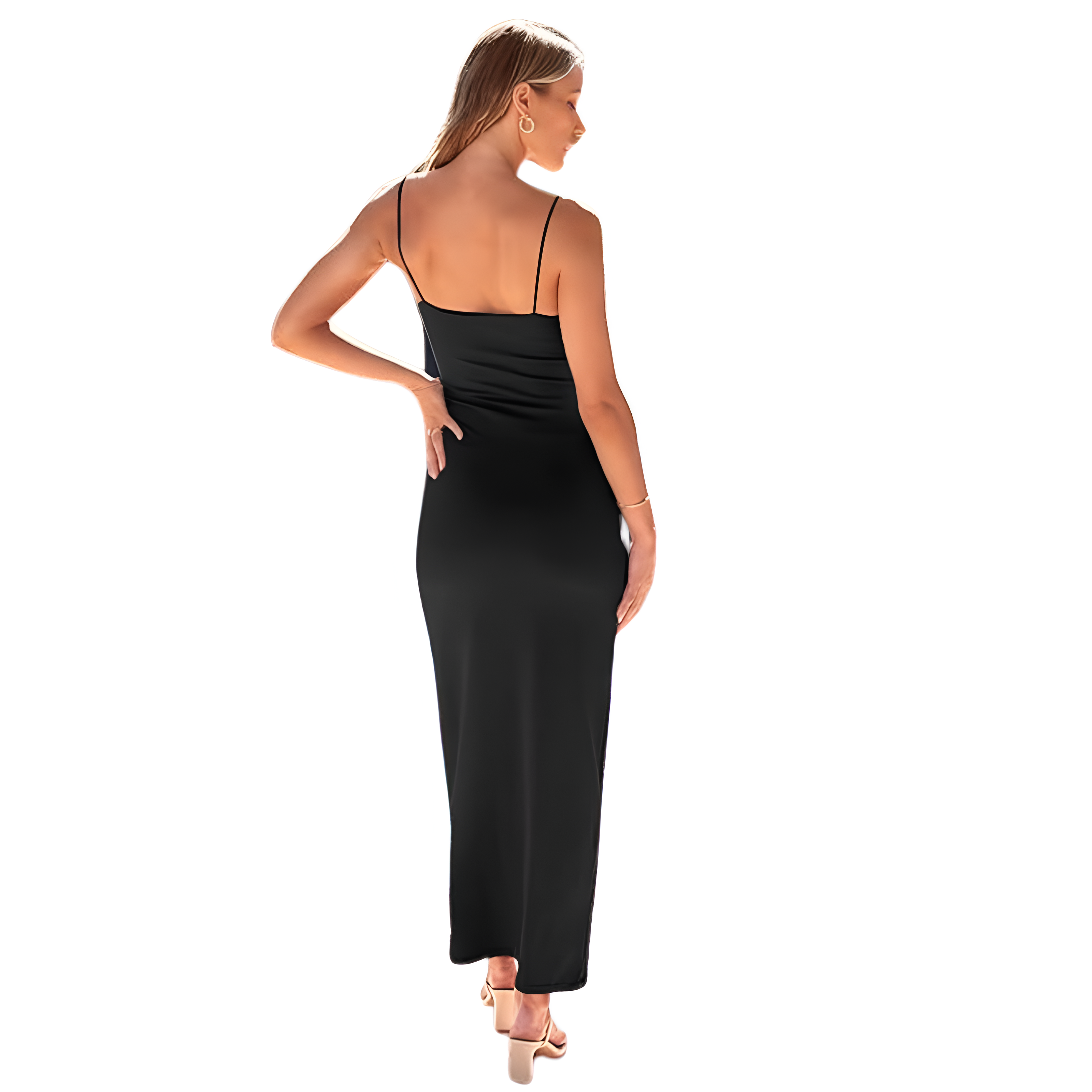 Summer Casual Double Lined Bodycon Maxi Dress For Women