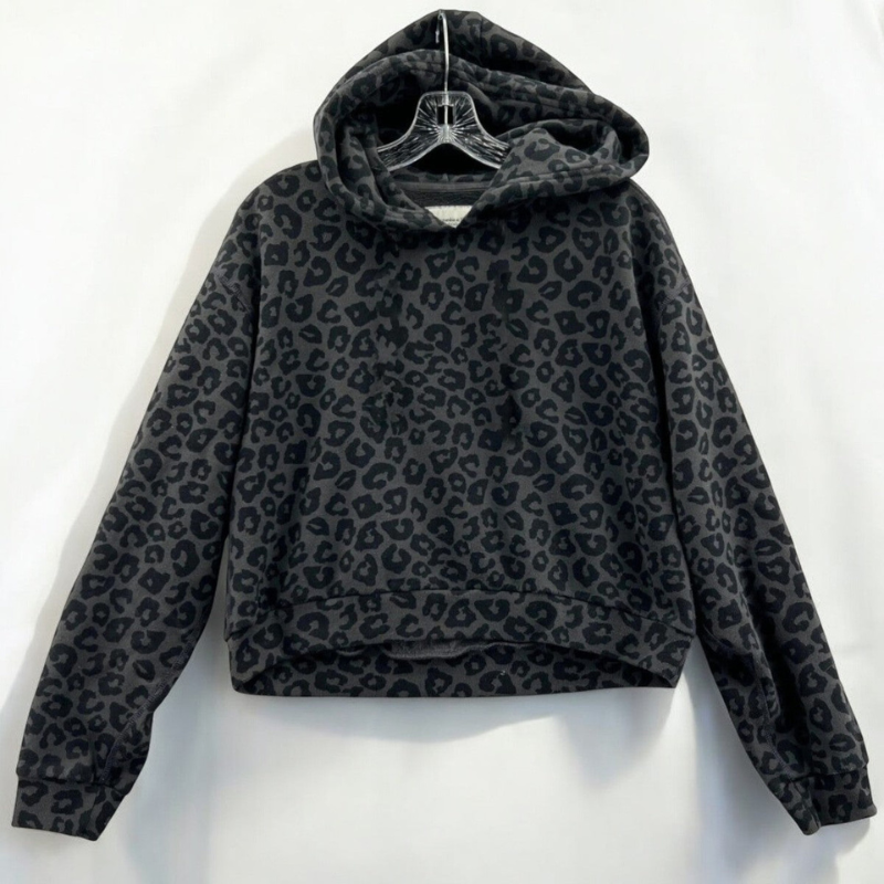 Leopard Print Cozy Hoodie-My Comfy Blouse