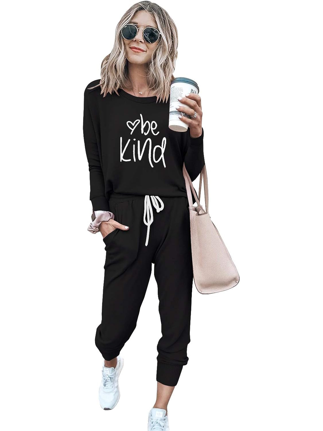 2 Piece Printed Lounge Outfit Set-My Comfy Blouse