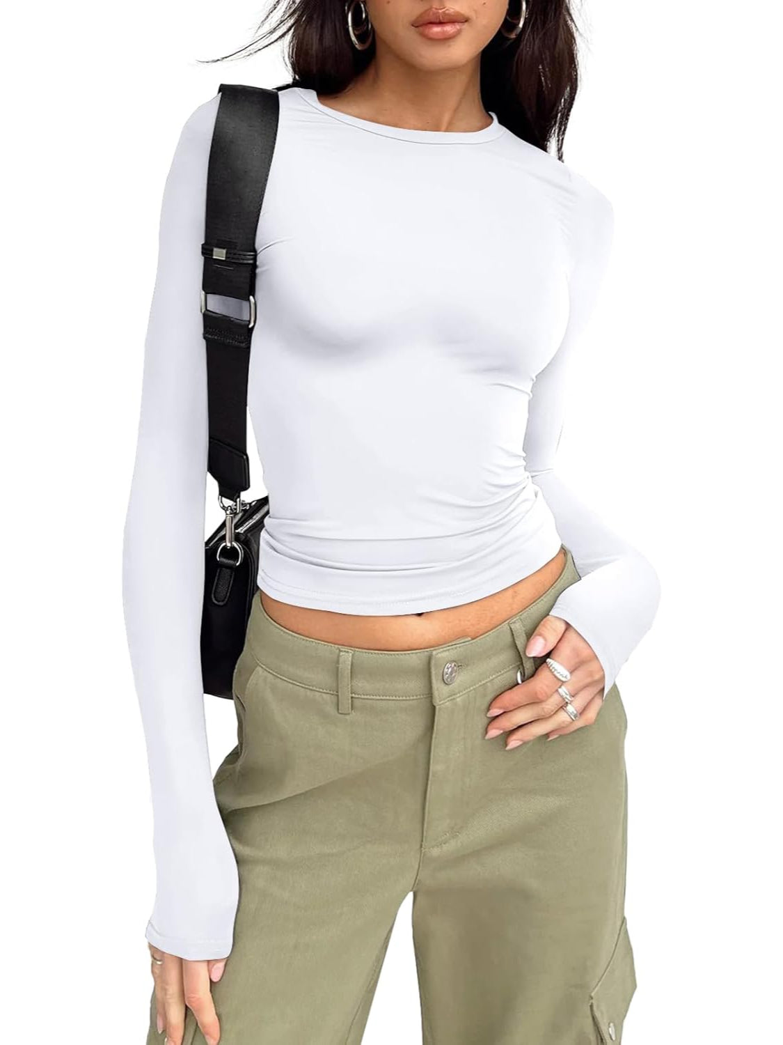 Sleek Long Sleeve Slim Fit Top-My Comfy Blouse