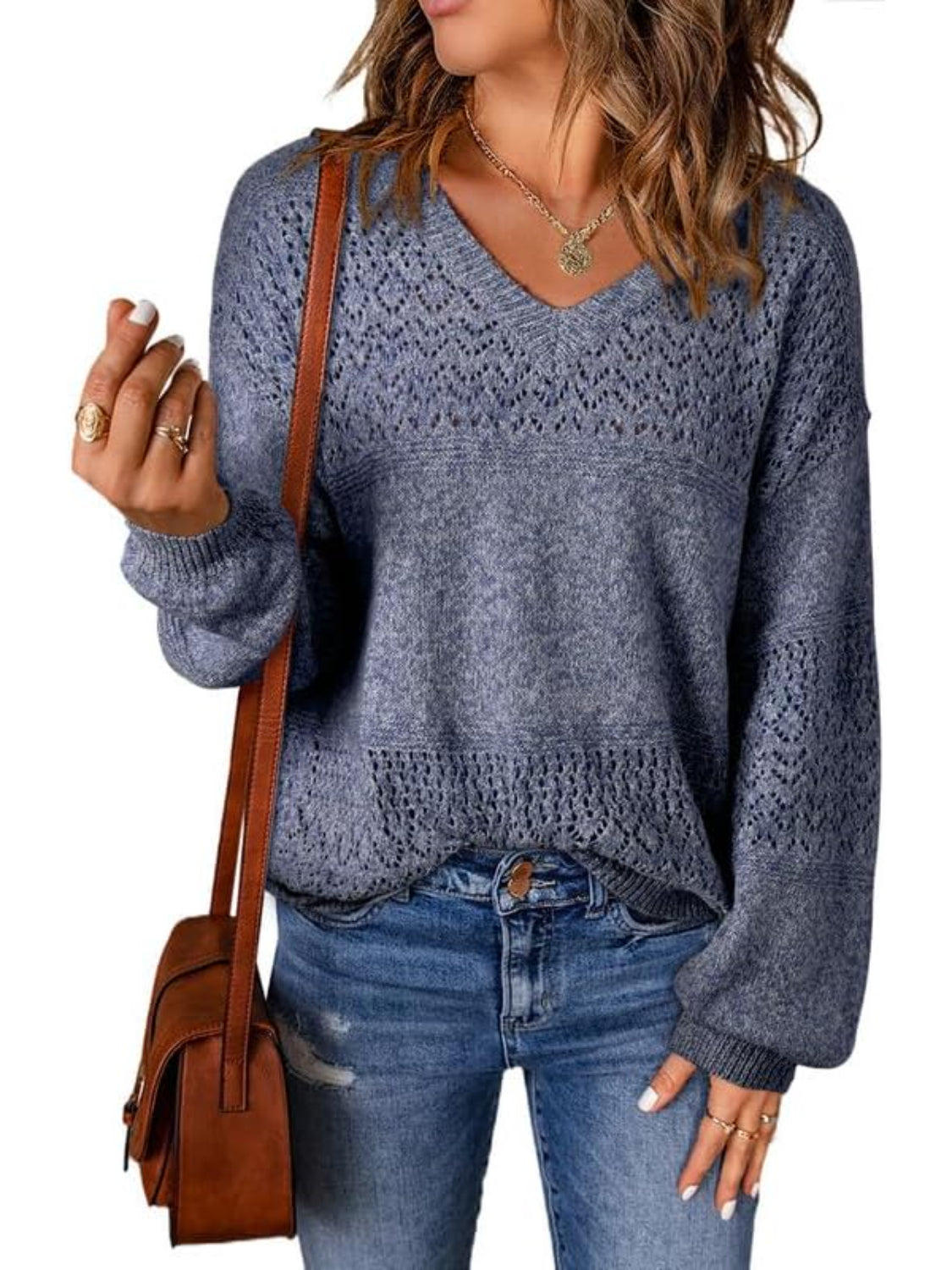 Classic Knit Pullover Sweater-My Comfy Blouse