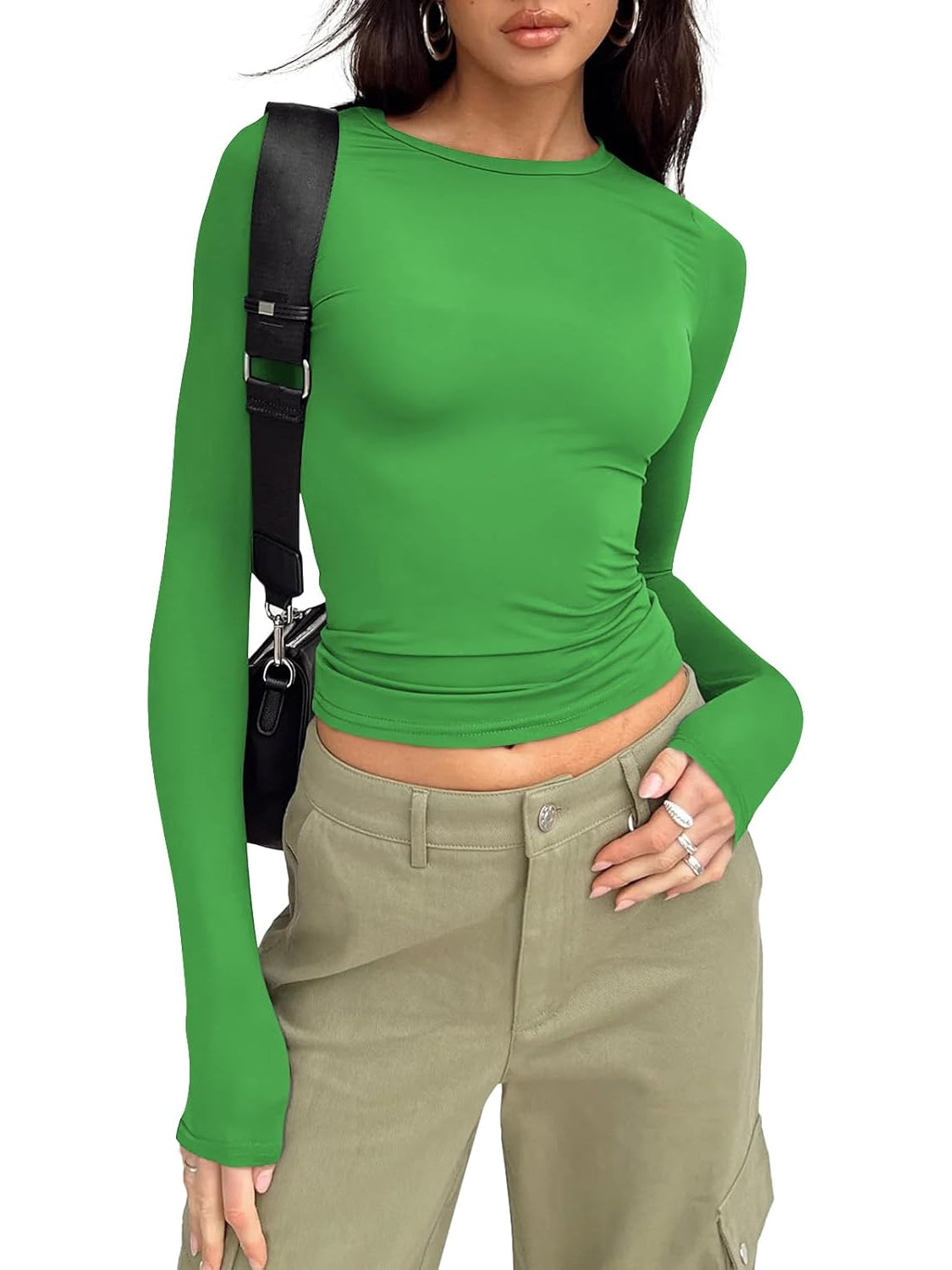 Sleek Long Sleeve Slim Fit Top-My Comfy Blouse