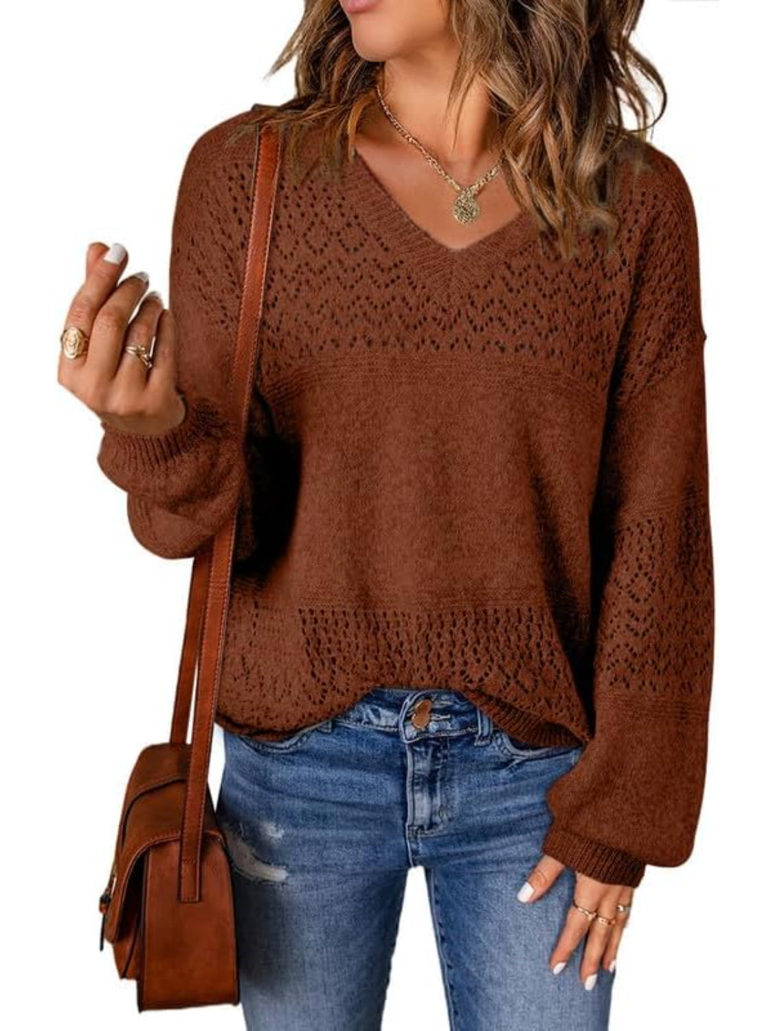 Classic Knit Pullover Sweater-My Comfy Blouse